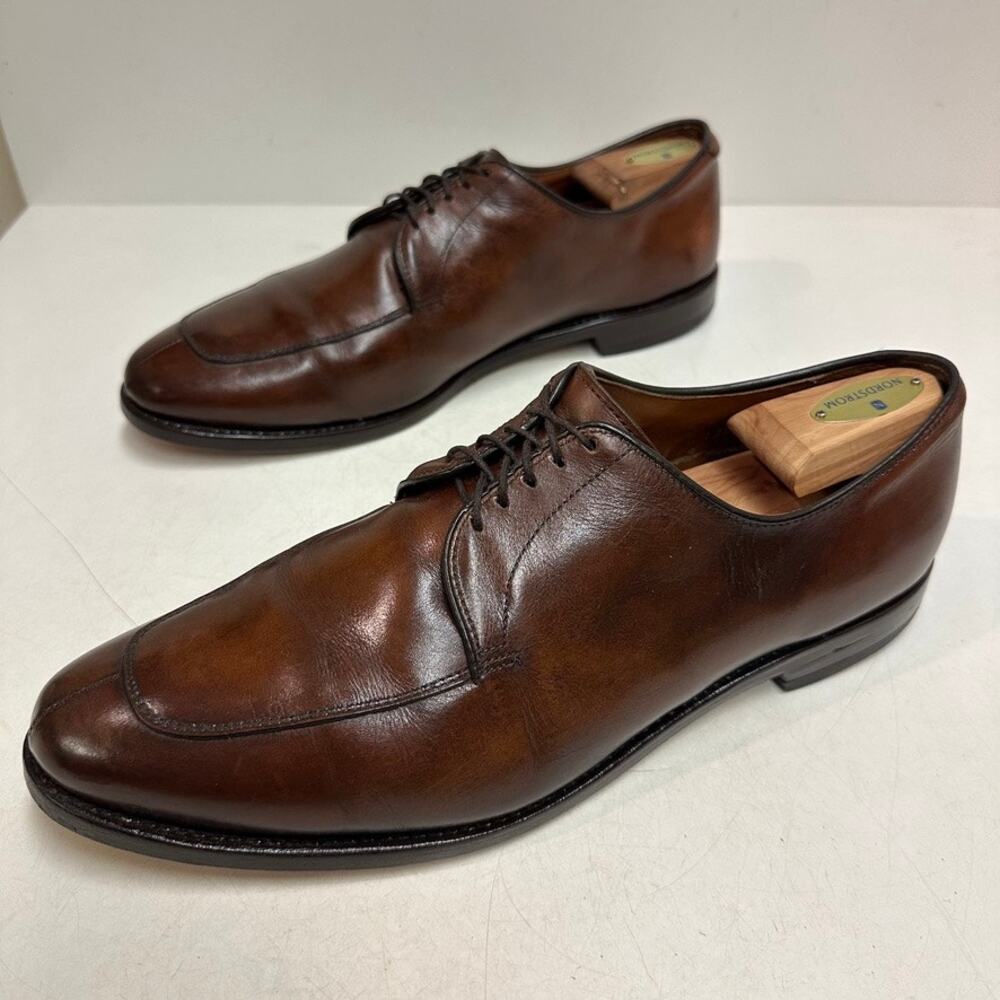 Resoled Allen Edmonds Delray Split Toe Derby Bluc… - image 5